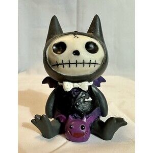 Ebros 4” Furry Bones Count Dracula Vampire Flappy Skeleton Monster Figurine